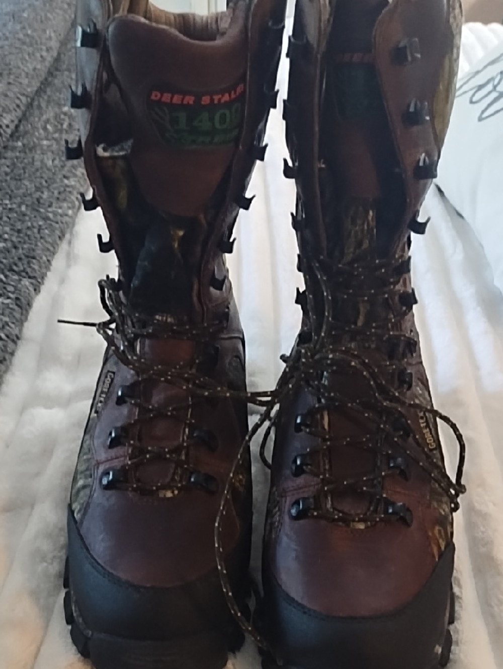 Rocky Brown Camouflage Men’s Waterproof Hunting Boots